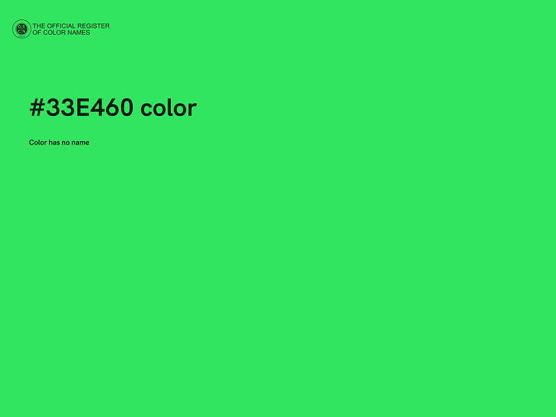 #33E460 color image