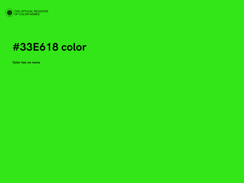 #33E618 color image