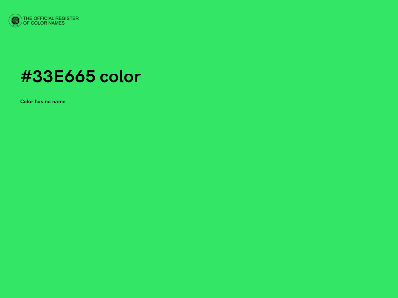 #33E665 color image