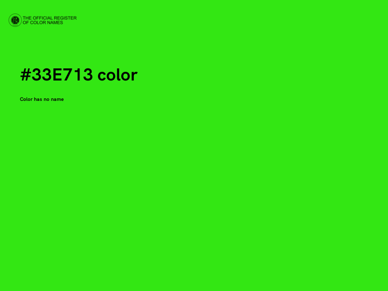 #33E713 color image