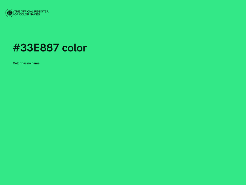 #33E887 color image