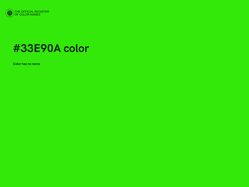 #33E90A color image
