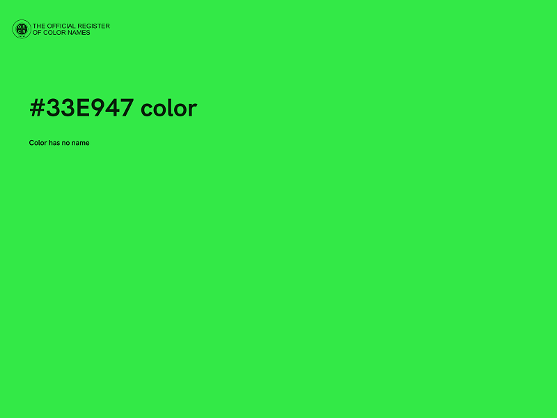 #33E947 color image