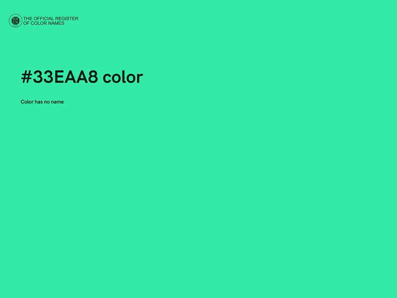 #33EAA8 color image