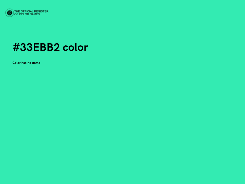 #33EBB2 color image