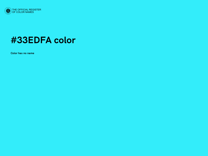 #33EDFA color image