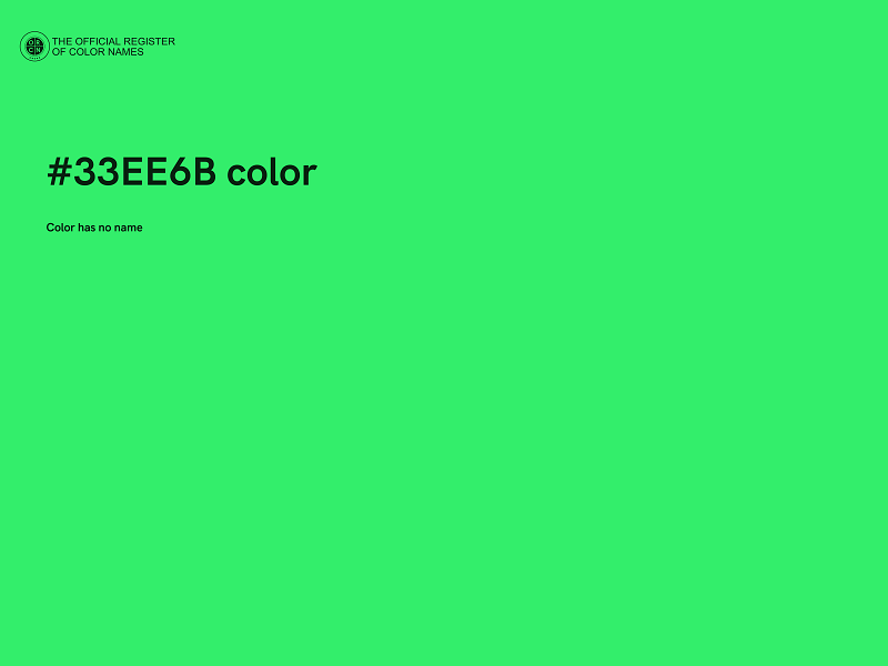 #33EE6B color image
