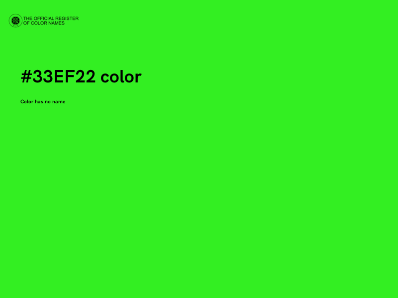 #33EF22 color image