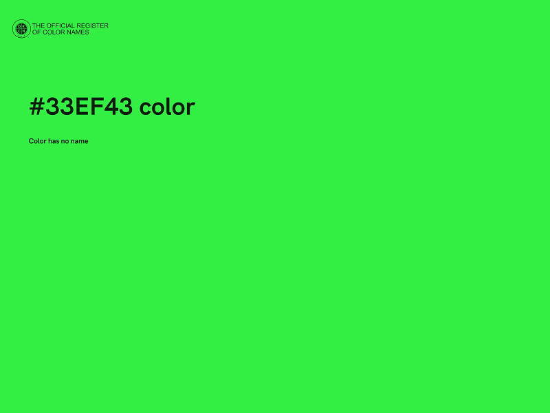 #33EF43 color image