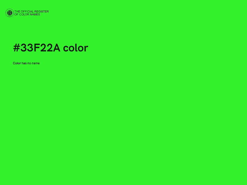 #33F22A color image