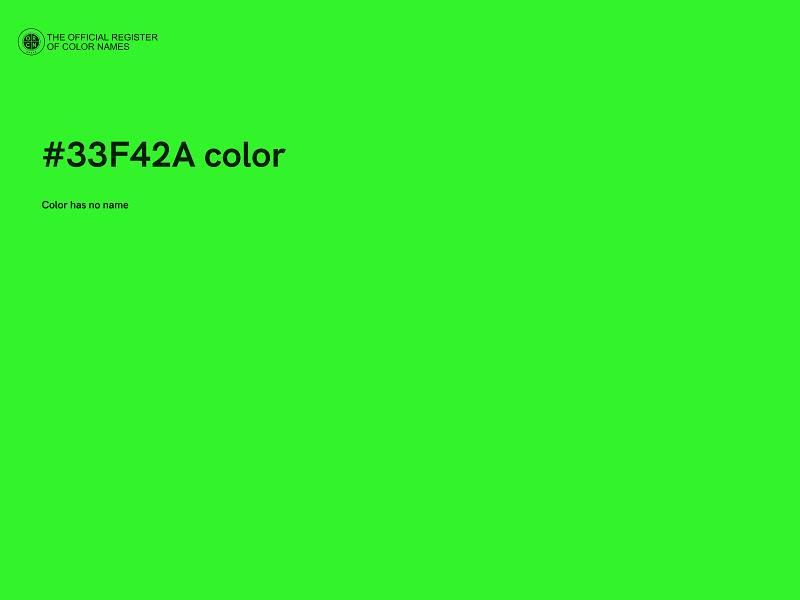 #33F42A color image