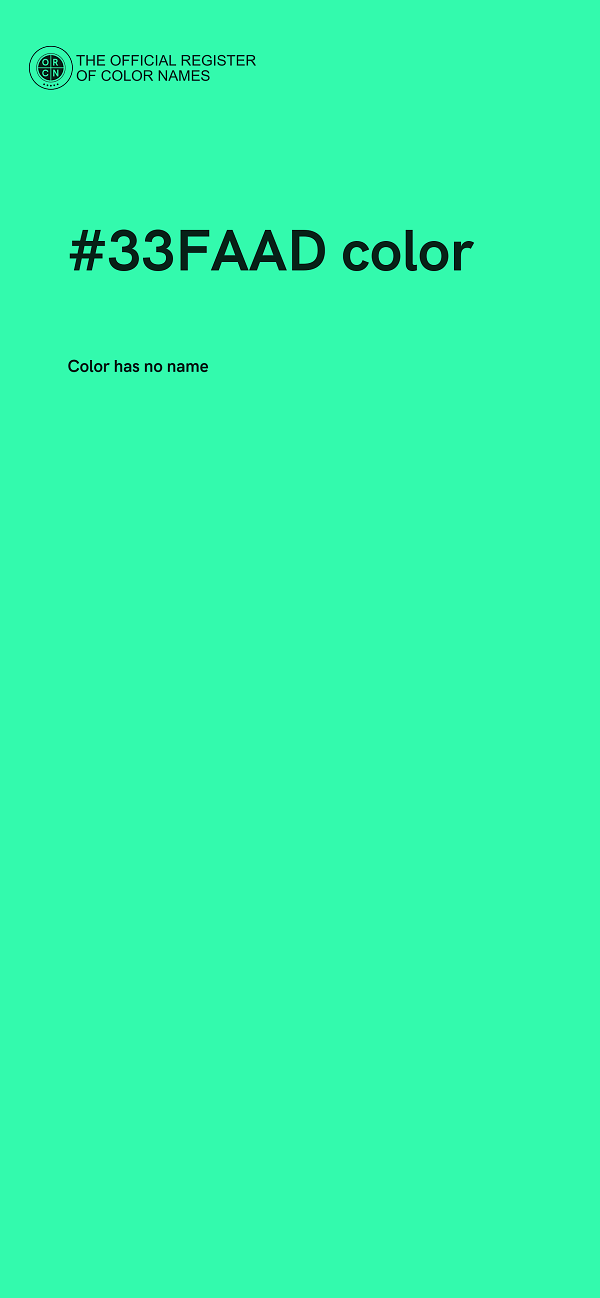 #33FAAD color image