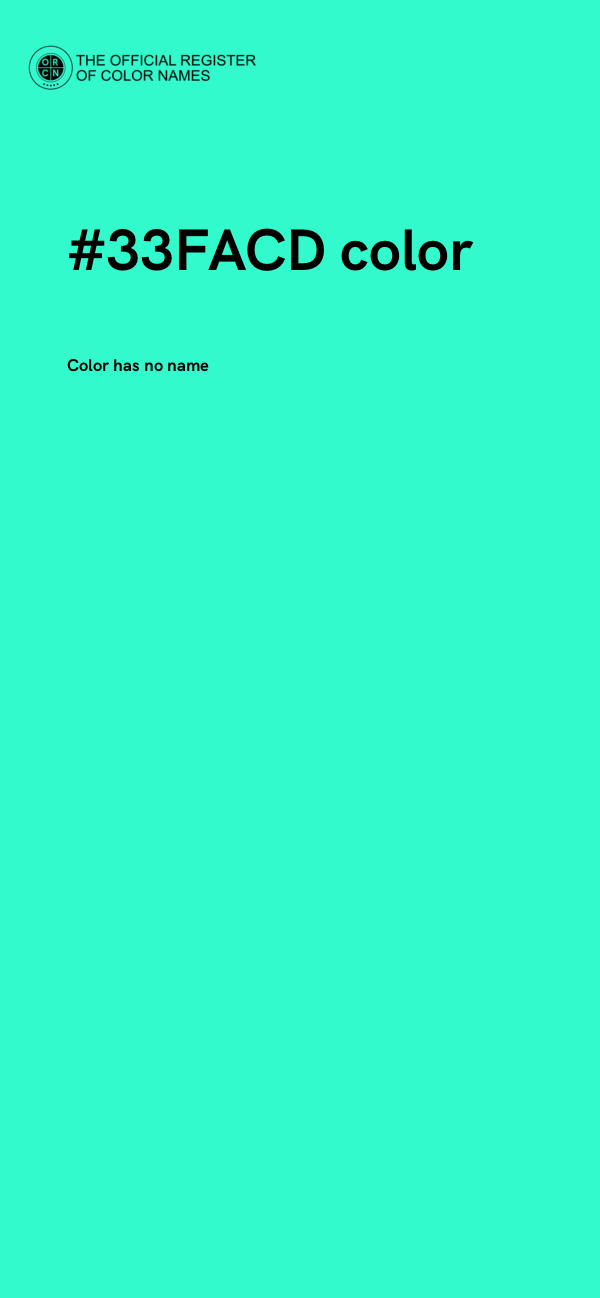 #33FACD color image