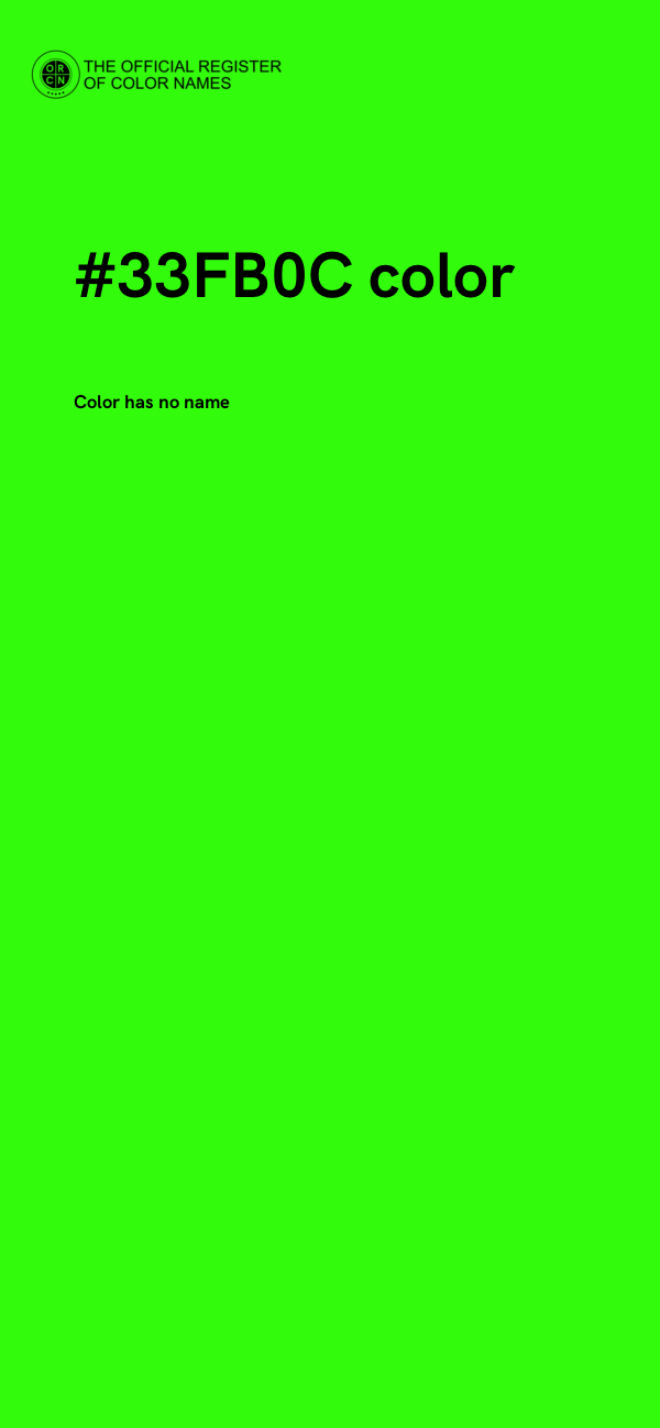 #33FB0C color image