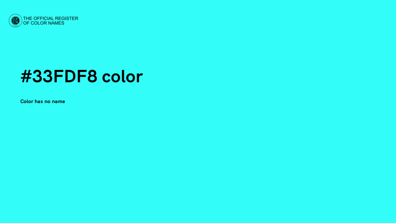 #33FDF8 color image