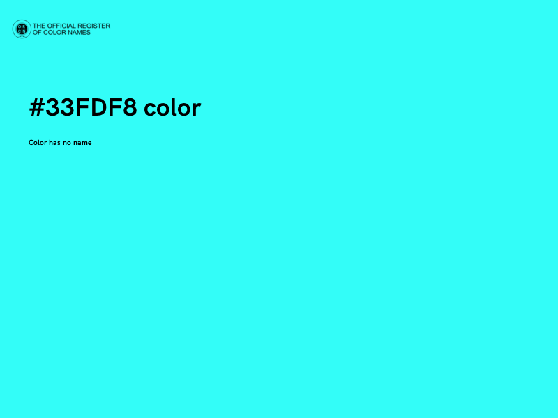 #33FDF8 color image