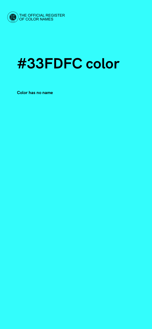 #33FDFC color image