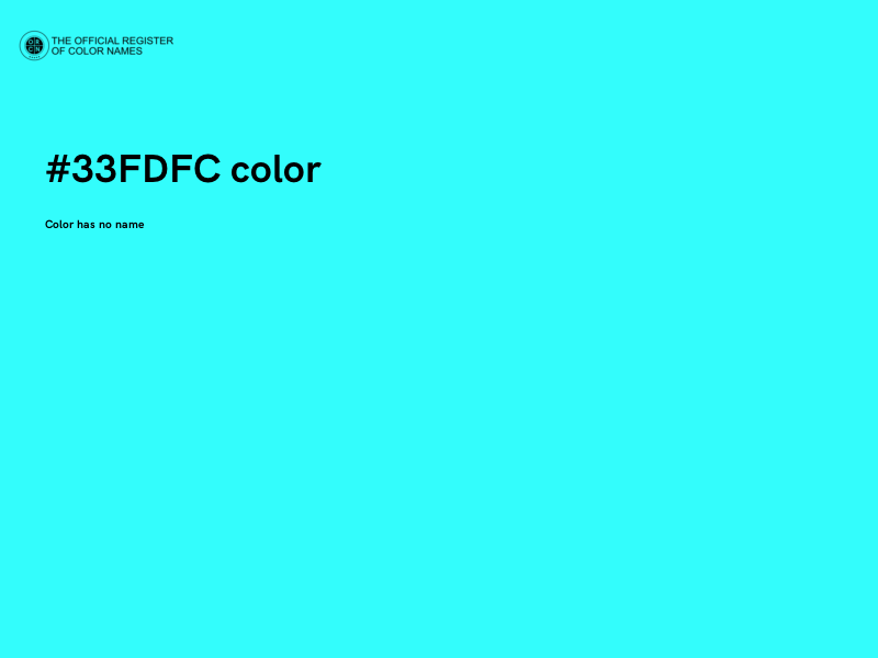 #33FDFC color image