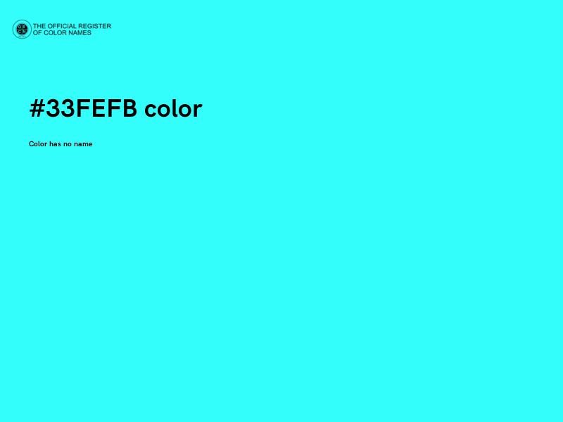 #33FEFB color image
