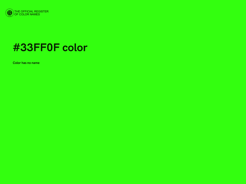 #33FF0F color image
