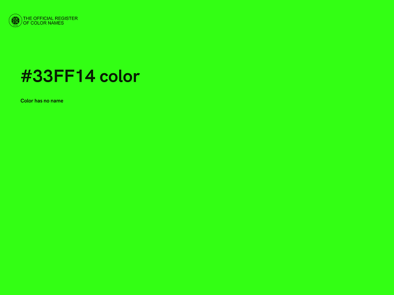 #33FF14 color image