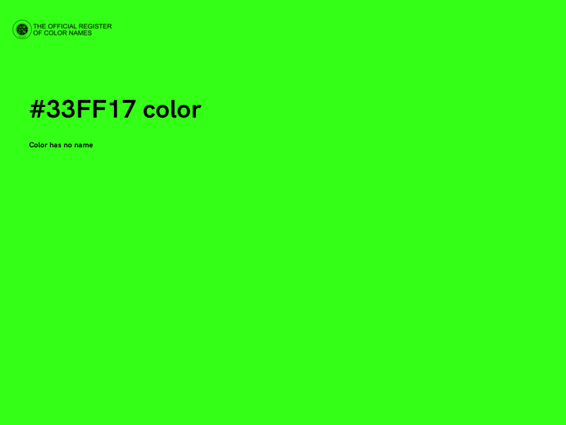 #33FF17 color image