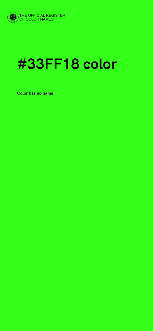 #33FF18 color image
