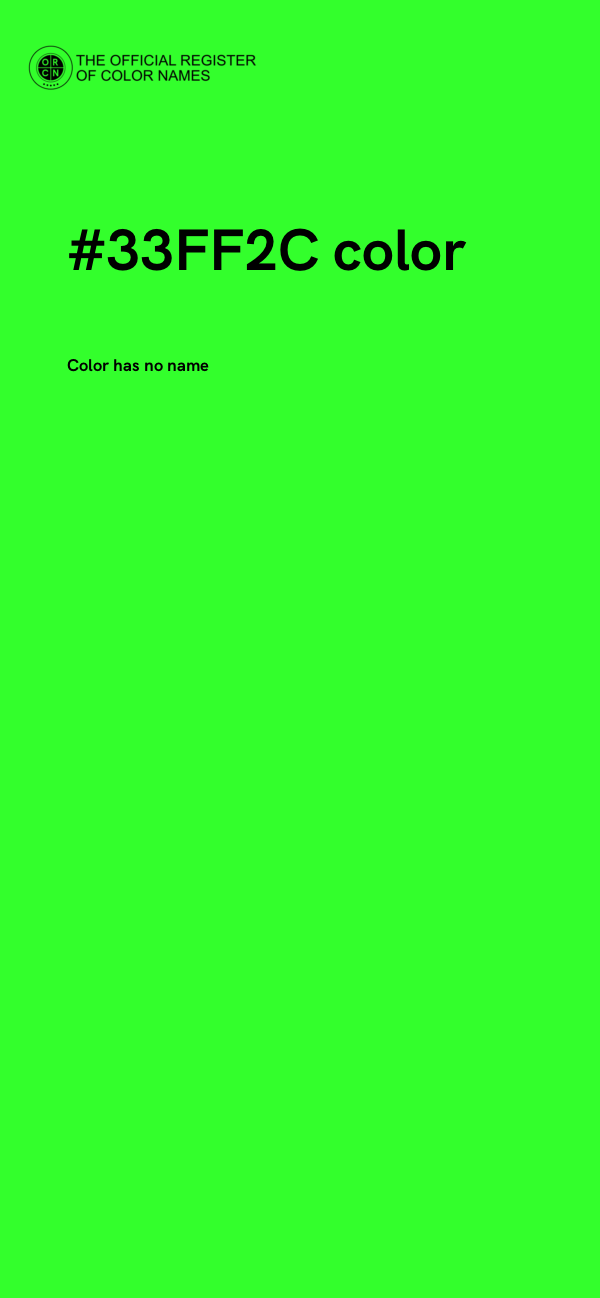 #33FF2C color image