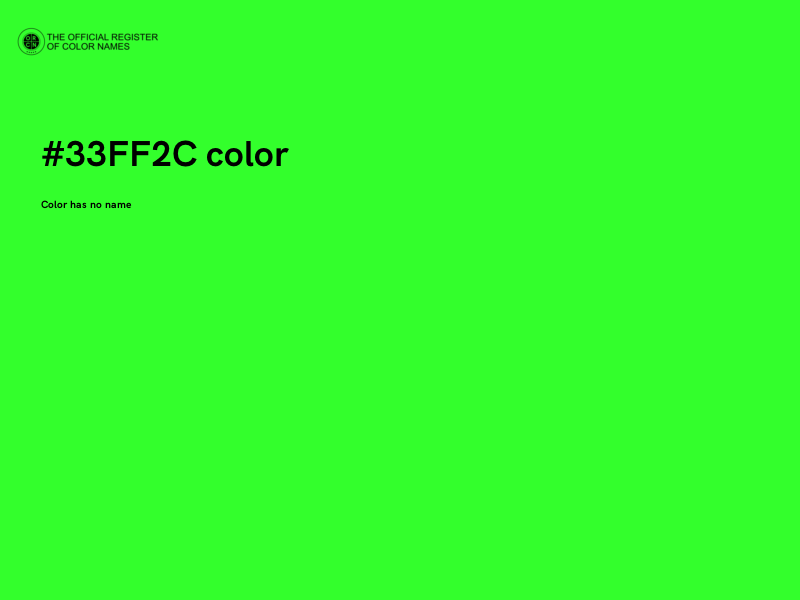 #33FF2C color image
