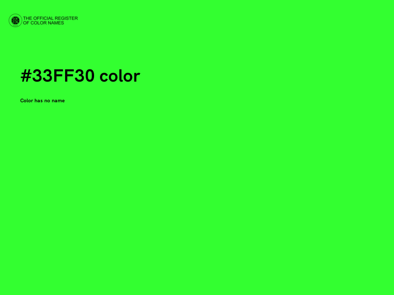 #33FF30 color image