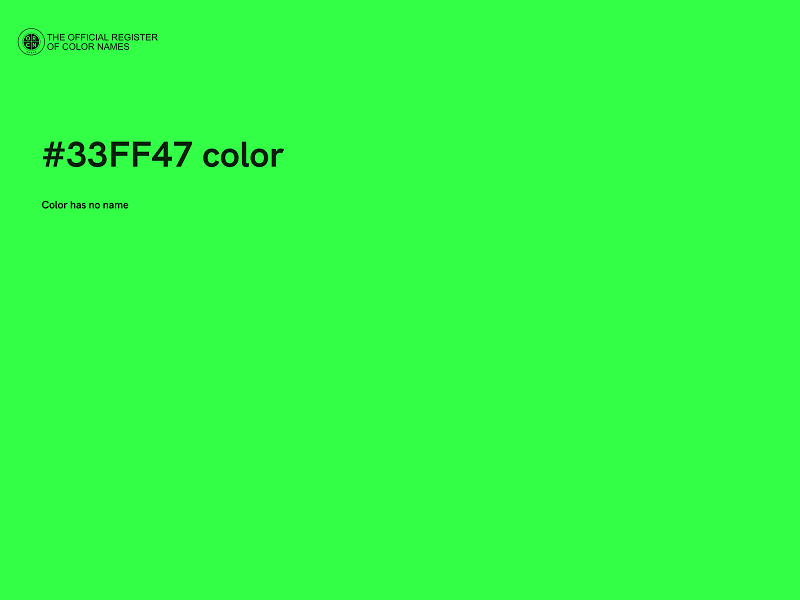 #33FF47 color image
