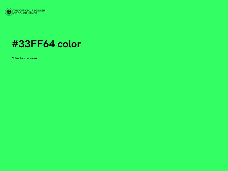 #33FF64 color image