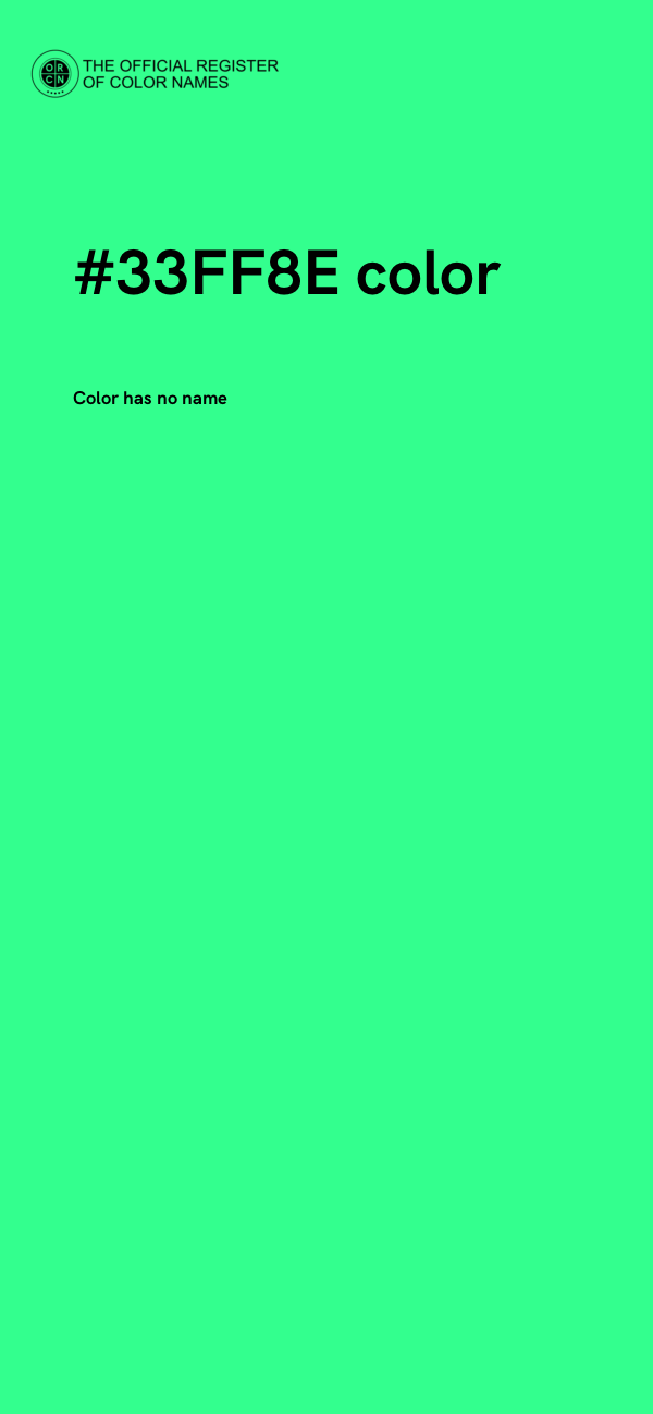 #33FF8E color image
