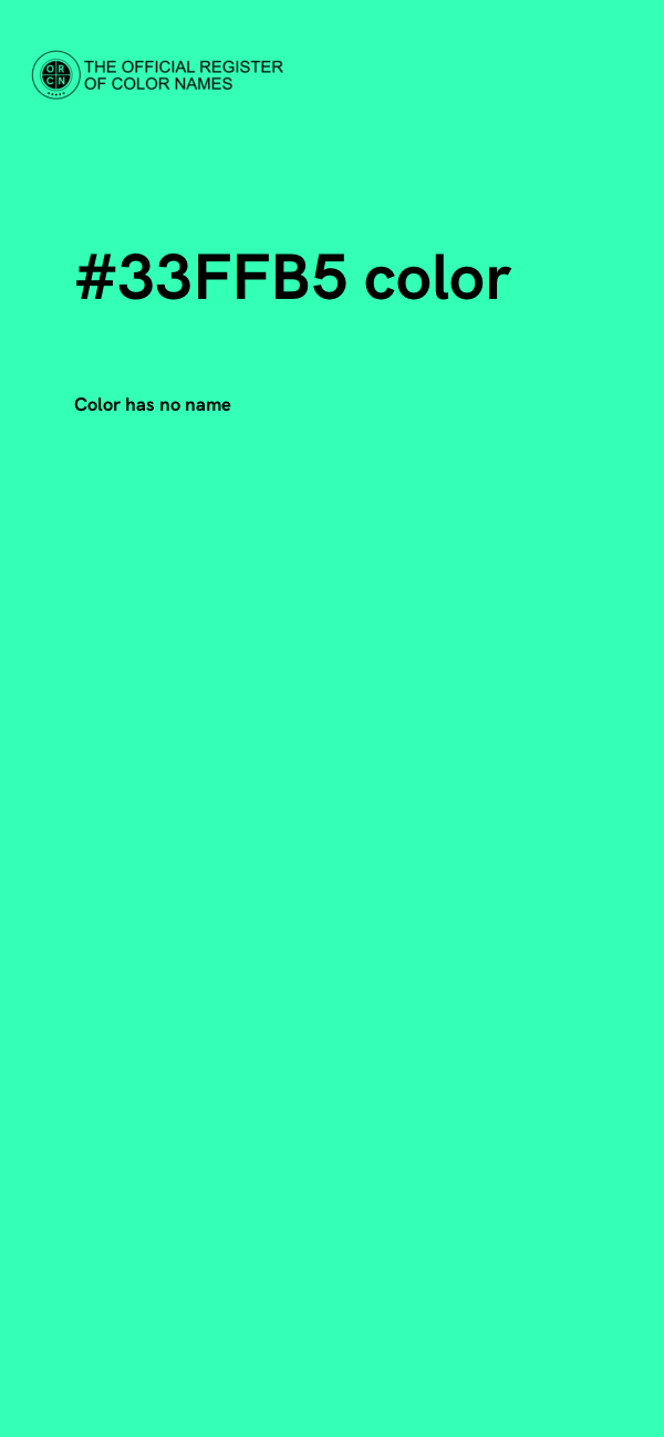 #33FFB5 color image