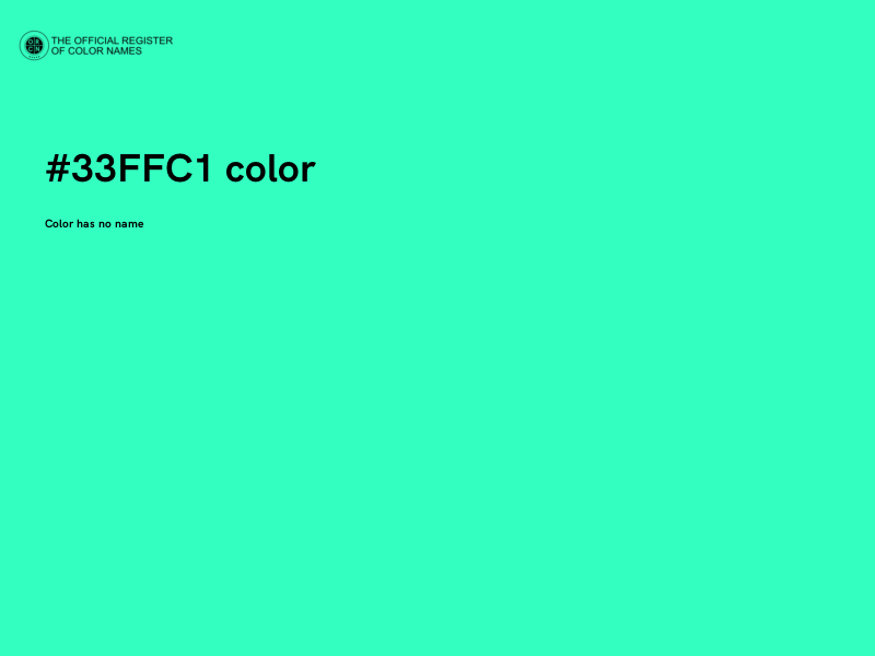 #33FFC1 color image