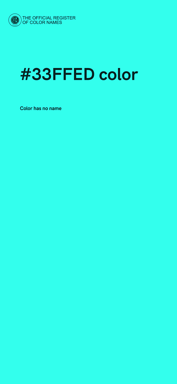 #33FFED color image