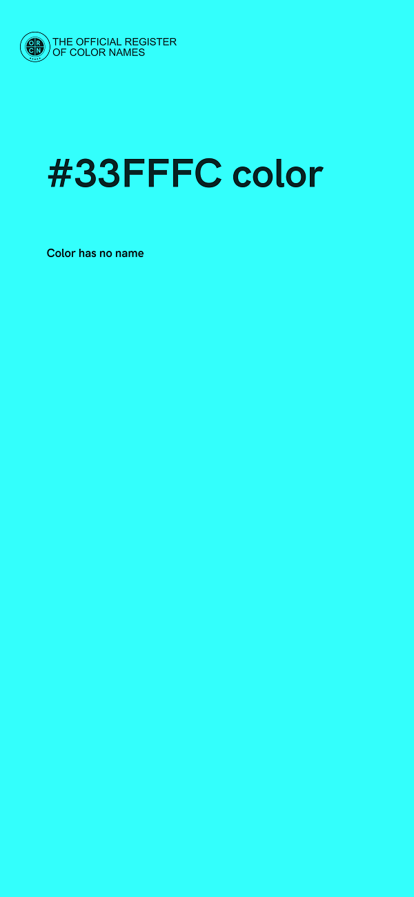 #33FFFC color image