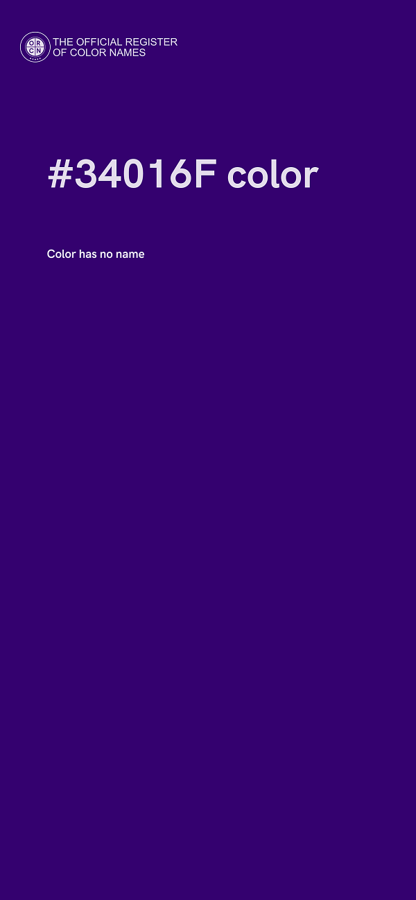 #34016F color image