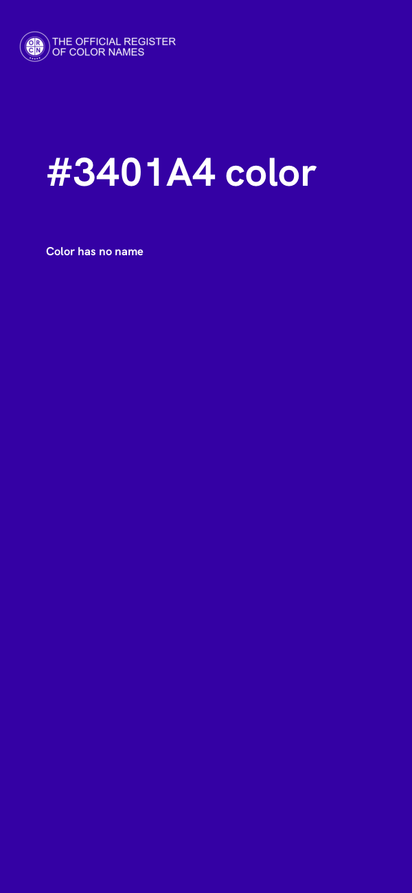 #3401A4 color image
