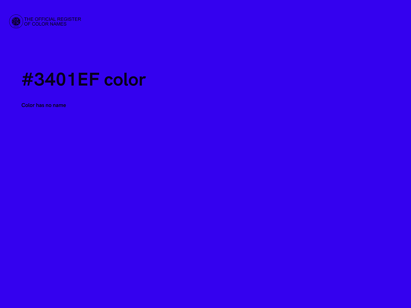 #3401EF color image