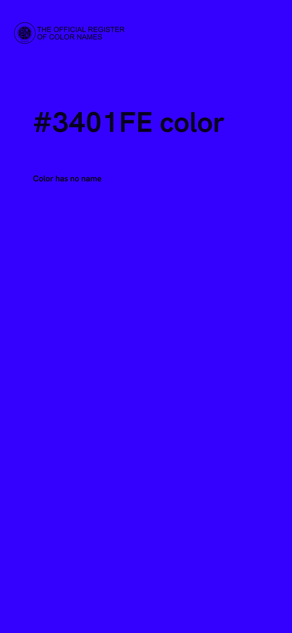#3401FE color image
