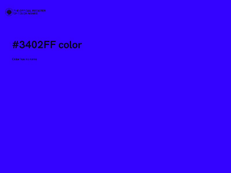 #3402FF color image