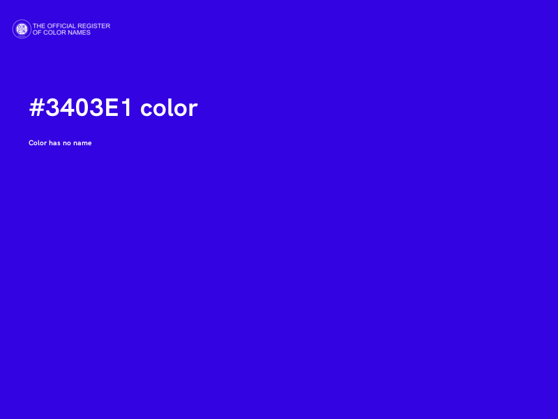 #3403E1 color image