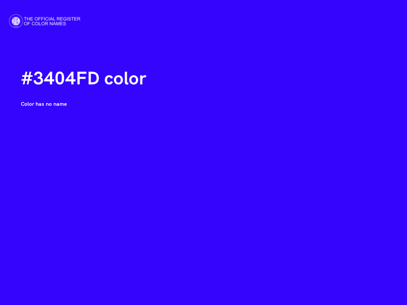 #3404FD color image