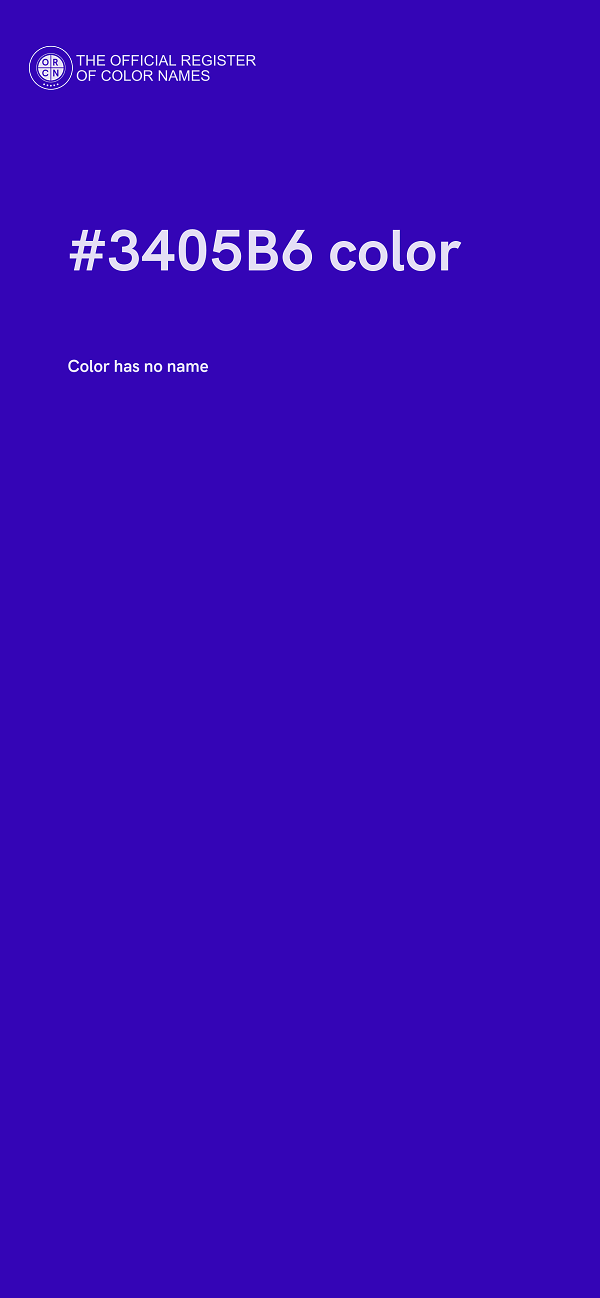 #3405B6 color image
