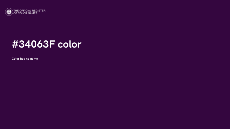 #34063F color image