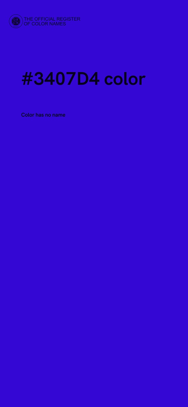 #3407D4 color image