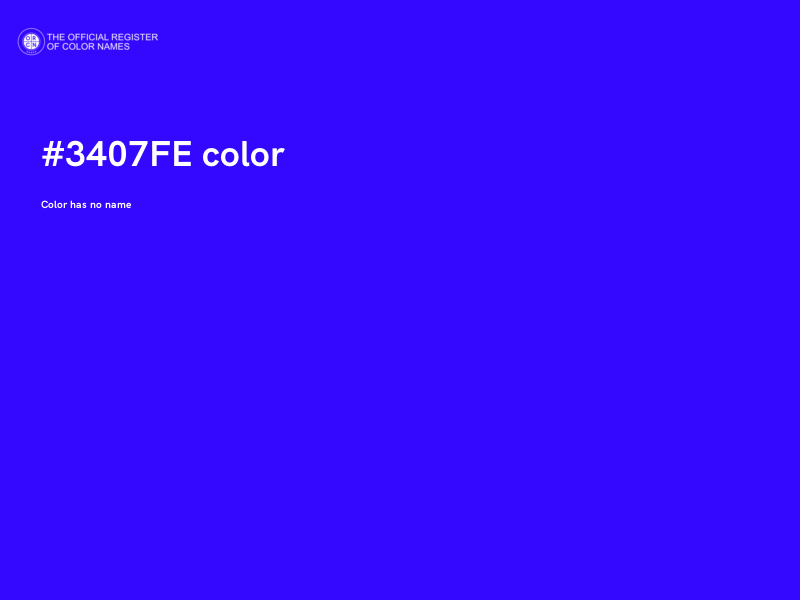 #3407FE color image