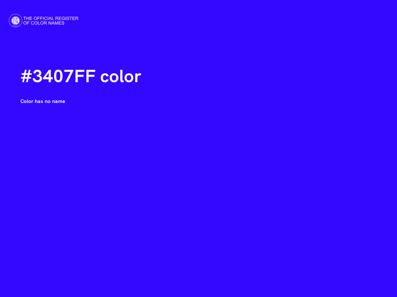 #3407FF color image