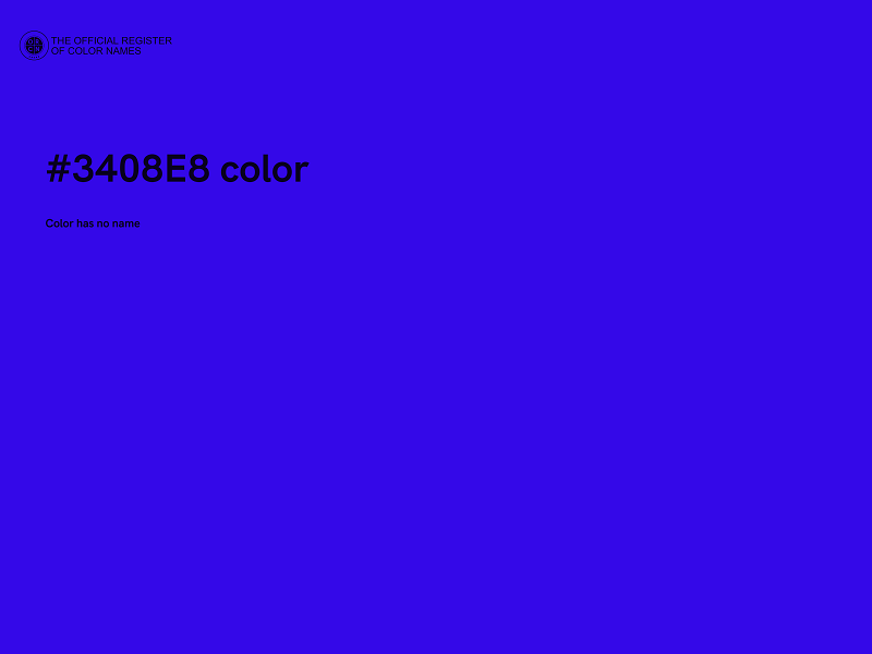 #3408E8 color image